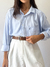 Camisa Azul Listrada (G/GG) - loja online