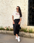 Saia Cetim Preta (P/M/G) - comprar online