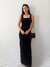 Vestido Longo em Veludo Marrom (P) - loja online