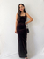 Vestido Longo em Veludo Marrom (P) - comprar online
