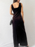 Vestido Longo em Veludo Marrom (P)