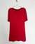 Vestido Vermelho em Suede (M) - Brechó Um Par
