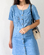 Vestido Vintage Jeans (M) - Brechó Um Par
