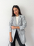 Blazer Cinza Bisô (M) - Brechó Um Par