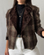 Blazer Marrom Xadrez (PP) - Brechó Um Par