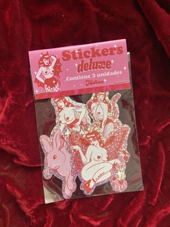 Pack Stickers deluxe - animal girls