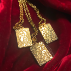 ⋆ Tarot Charm + Cadenita ⋆ DORADO