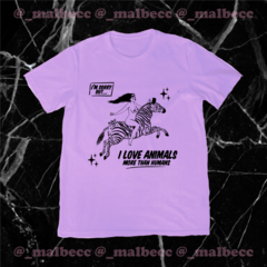 ❁ Remera Lila - animal lover