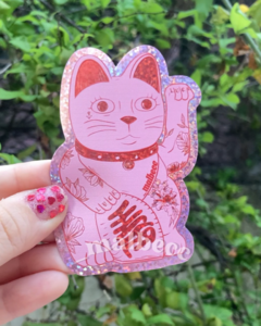 Sticker deluxe - lucky cat