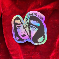 Sticker holográfico - Overthinking