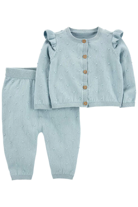 DUO PUNTITOS CELESTE