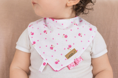 Babero Bandana rosa rococo - MOOLL calzado ergonomico respetuoso
