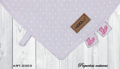 Babero Bandana rosa con lunares en internet