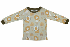 Pijama 2 piezas 100 % algodon Leones - comprar online