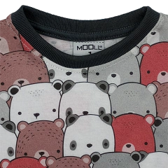 Pijama 2 piezas 100 % algodon Osos Gris en internet