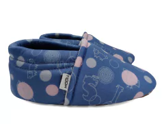 Pantufla Clasica Antideslizante Espirales Azul - comprar online
