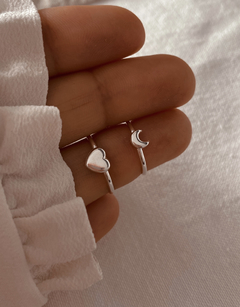 Anillos nena corazón o luna