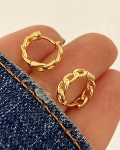Argollita cadena click GOLD (unidad)