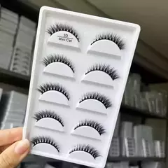 5 Pares de Cílios Postiços 3D MINI CAT