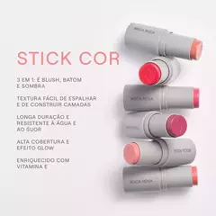 Stick Cor Multifuncional - Boca Rosa