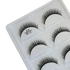 5 Pares de Cílios Postiços 3D MZ12 - Cat Cosméticos