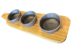 Tabla De Picada Con Triple Dip Incluidos - comprar online