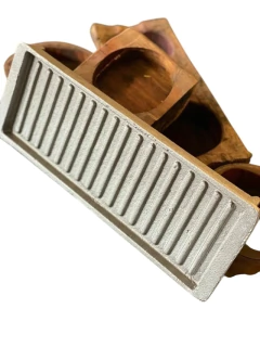 Plancha Grill granallada de 33x13 Aluminio - (M) - comprar online