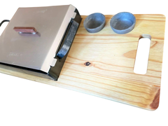 Tabla para servir con Planchetta 1 hornalla + 2 Dips (27x63) - comprar online
