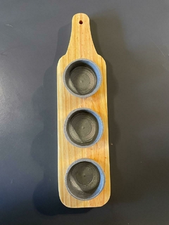 Tabla De Picada Con Triple Dip Incluidos - Chamba ideas