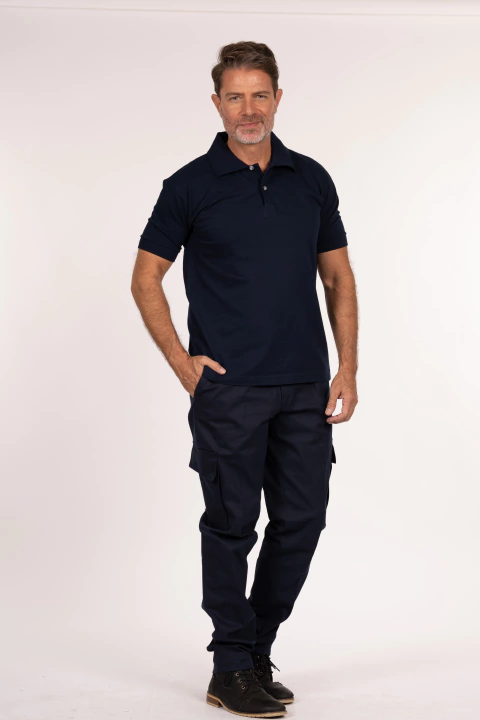 PANTALÓN CARGO AZUL HOMBRE