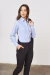 3 CAMISAS M/L RAYADAS CELESTE Y BLANCO MUJER - comprar online