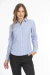 3 CAMISAS M/L RAYADAS CELESTE Y BLANCO MUJER - comprar online
