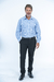 CONJUNTO 3 CAMISAS RAYADAS CELESTE Y BLANCO DE HOMBRE - comprar online