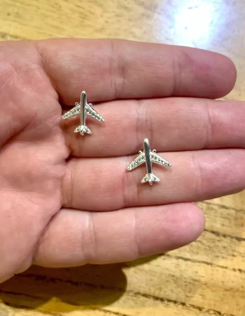 AROS DE PLATA AVION BIMOTOR