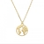 Collar de Plata 925 Dorado Mundo