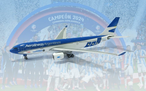 AEROLINEAS ARGENTINAS (Livery Copa America Estados Unidos 2024) - comprar online