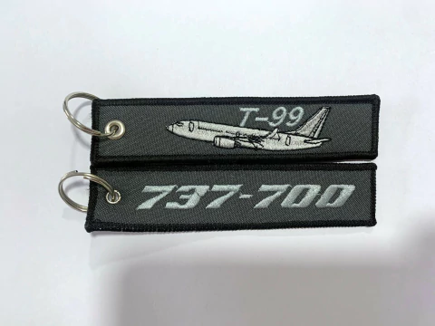 Llavero Bordado T-99 Boeing 737-700 Fuerza Aerea Argentina