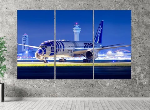 CUADRO TRIPTICO ANA STAR WARS