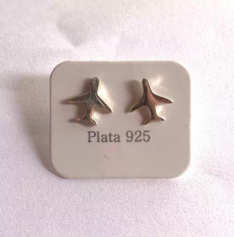 Aro de Plata 925 Avion chato