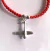 Pulsera de Hilo de Seda con Dije de Plata de Avión - comprar online