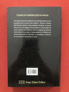 Livro - Teorias Da Comunicação De Massa - Ed. Jorge Zahar - comprar online