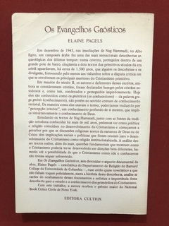 Livro - Os Evangelhos Gnósticos - Elaine Pagels - Ed. Cultrix - comprar online