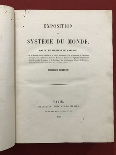 Livro - Exposition Du Systeme Du Monde - Laplace - 1835 - Sebo Mosaico - Livros, DVD's, CD's, LP's, Gibis e HQ's