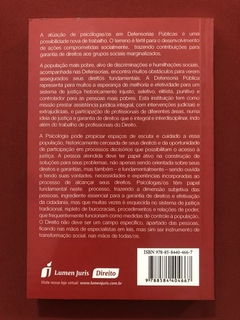 Livro - Contribuições Da Psicologia No Acesso À Justiça - Paula Rosana Cavalcante - comprar online