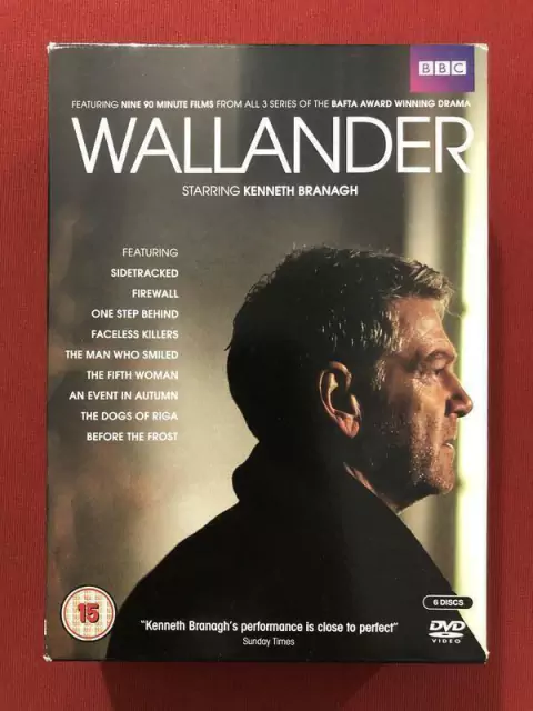 DVD - Box Wallander - 6 Discos - Kenneth Branagh - Seminovo