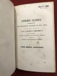 Livro - Livraria Classica - Excerptos - 2 Tomos - Pe. Manoel Bernardes - 1865 - loja online