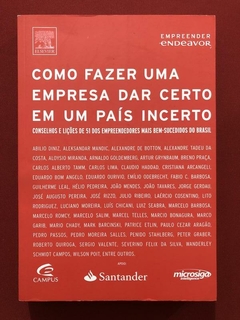 Livro - Como Fazer Uma Empresa Dar Certo Em Um País Incerto - Seminovo