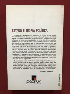 Livro- Estado E Teoria Política- Martin Carnoy - Ed. Papirus - comprar online