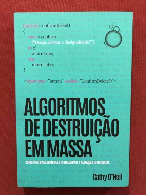 Livro - Algoritmos De Destruição Em Massa - Seminovo
