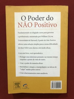 Livro - O Poder Do Não Positivo - William Ury - Ed. Campus - comprar online